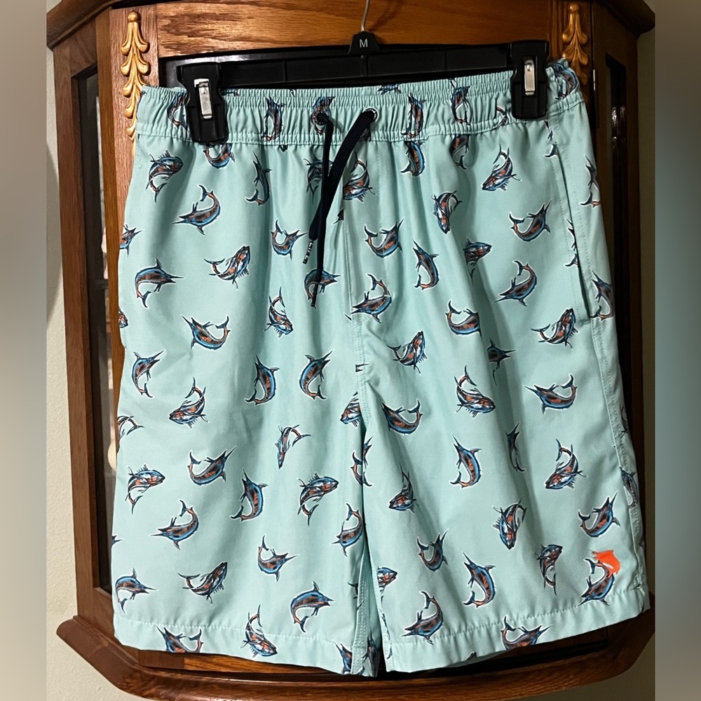 Boys Salt Life Fish Print Swim Trunk Shorts Size XL